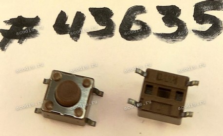 Переключатель T.P SWITCH 4P SMT (Asus p/n: 12G09103004P) DIPTRONICS DTSM-62N-S-V-T/R