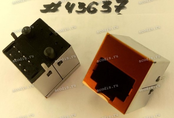 Разъём LAN JACK 8P8C S/T 17H DIP (Asus p/n: 12014-00036700) UDE RV1-2001000A