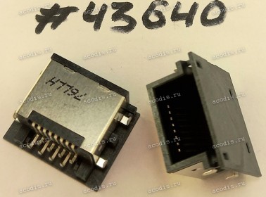 Разъём LAN JACK 8P 1.85H STD SUNK R/A (Asus p/n: 12014-00361800) FOXCONN JMP1H01-R1800-9H
