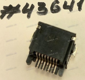Разъём LAN JACK 8P 6.4H REV SUNK R/A (Asus p/n: 12014-00364800) ALLTOP C102C2-10839-L