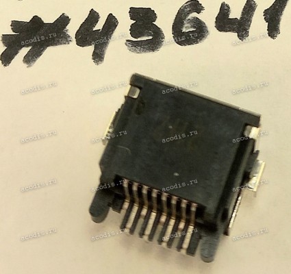 Разъём LAN JACK 8P 6.4H REV SUNK R/A (Asus p/n: 12014-00364800) ALLTOP C102C2-10839-L