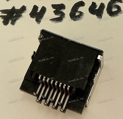 Разъём LAN JACK 8P 6H STD SUNK R/A (Asus p/n: 12014-00695800) ALLTOP C10201-10839-L