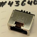 Разъём LAN JACK 8P 6H STD SUNK R/A (Asus p/n: 12014-00695800) ALLTOP C10201-10839-L