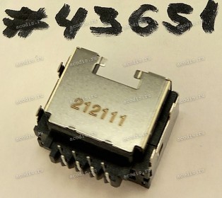 Разъём DIP RJ45 CON 8P 2R FR(H6.66) (Asus p/n: 12014-00401000) QCI DFTJ08FR497