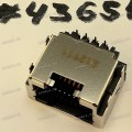 Разъём DIP RJ45 CON 8P 2R FR(H6.66) (Asus p/n: 12014-00401000) QCI DFTJ08FR497