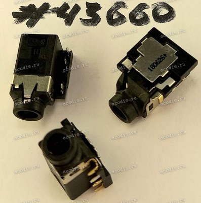 Разъём Audio JACK 6P 3.5 RA DIP (Asus p/n: 12014-00560800) PEGA 1214-01F0000