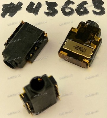 Разъём Audio JACK 6P 1.1CH SUNK R/A (Asus p/n: 12014-00714400) SINGATRON 2SJ3108-089111F