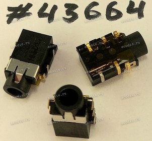Разъём Audio JACK 6P -0.95CH SUNK R/A (Asus p/n: 12014-00715400) FOXCONN JA4T531-A9C3B-8H