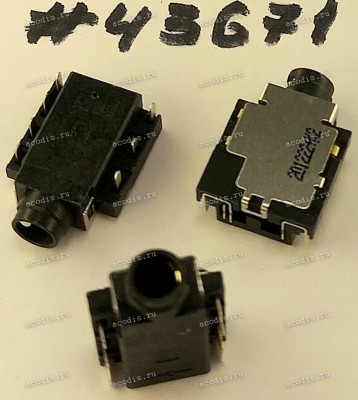 Разъём Audio JACK 6P 0CH SUNK R/A DIP (Asus p/n: 12014-00990300) SINGATRON 2SJ3080-054111F