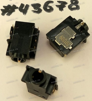 Разъём Audio JACK 6P -1.85CH SUNK R/A (Asus p/n: 12014-00993700) DST-CONN DA2-4159R-70BMX-A