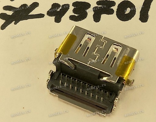 Разъём HDMI CON 19P 0.56 -1.07CH REV SUNK (Asus p/n: 12022-00139000) ACES 30267-01902-Z01
