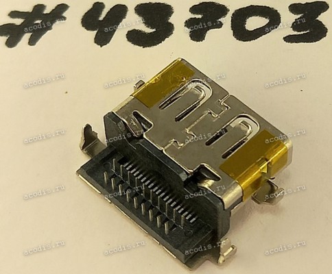 Разъём HDMI CON 19P 1.0 6.4H (Asus p/n: 12022-00140300) QCI DFHD19MR662 Разъём HDMI CON 19P 1.0 6.4H (Asus p/n: 12022-00140300) QCI DFHD19MR662