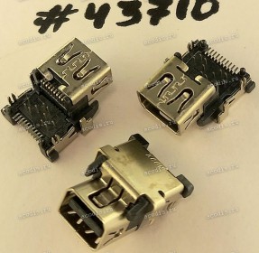 Разъём MINI DP 20P -2.5CH REV R/A SMT (Asus p/n: 12022-00024900) ACON MAR2B-20K1200