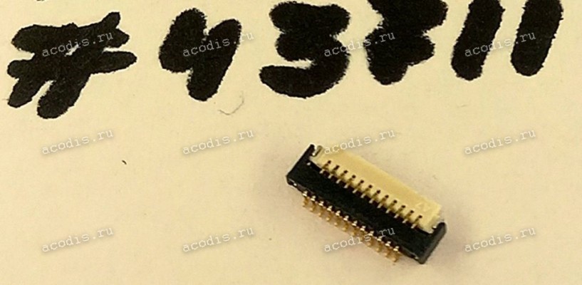 Разъём MINI DP 20P 0.6 1.65CH STD R/A (Asus p/n: 12022-00026100) ALLTOP C17722-120A9-L