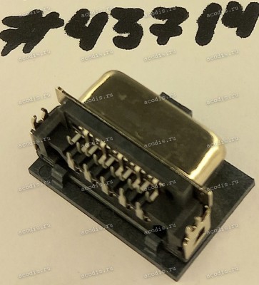 Разъём DB-15F VGA D-SUB 15P 1.45CH F RA DIP SUNK (Asus p/n: 12010-00049200) ACON DHR4T-15K1200