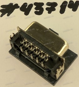 Разъём DB-15F VGA D-SUB 15P 1.45CH F RA DIP SUNK (Asus p/n: 12010-00049200) ACON DHR4T-15K1200