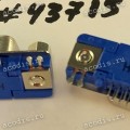 Разъём DB-15F VGA D-SUB 15P3R,F,DIP,SLIM,R/A (Asus p/n: 12010-00048800) FOXCONN DZ11A51-H8R1-4F