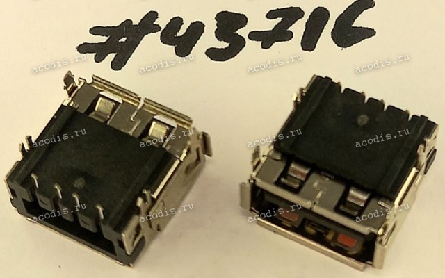 Разъём USB CON 1X4P R/A 4.13H DIP (Asus p/n: 12G13103004L) SUYIN 020173MR004S597ZR - Asus M60J Разъём USB CON 1X4P R/A 4.13H DIP (Asus p/n: 12G13103004L) SUYIN 020173MR004S597ZR - Asus M60J
