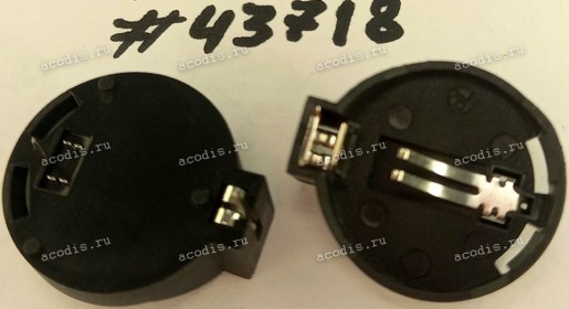 Разъём BATT HOLDER CR2032 DIP (Asus p/n: 12G201110093) LOTES KB6666BP5L-B <G>