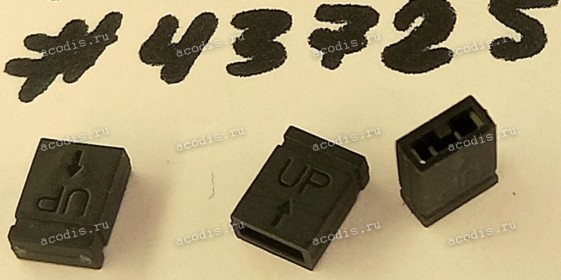 Разъём MINI JUMPER 2P 2.54 CLOSE BLK (Asus p/n: 12004-00090300) PINREX 200-75-BLGB30