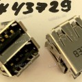 Разъём USB CON 2X4P DUAL R/A F DIP (Asus p/n: 12G13141108E) FOXCONN UB111HC-KBBD2-7F