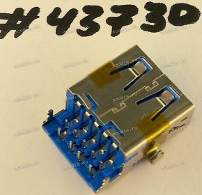 Разъём USB3.0 CON 9P R/A REV DIP (Asus p/n: 12013-00013600) SINGATRON 2UB4039-100101F