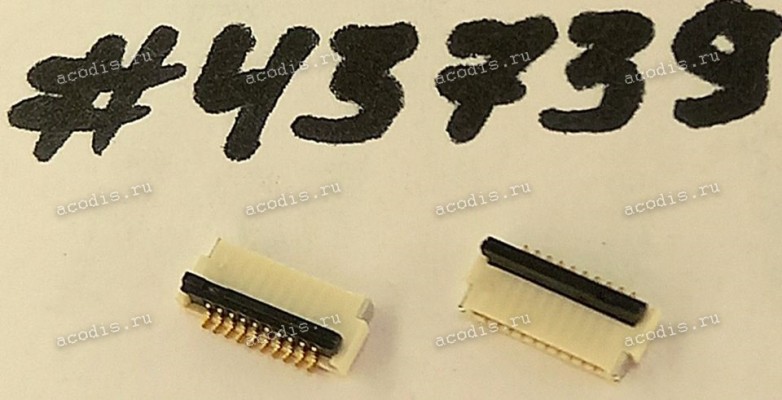 Разъём FFC FPC 10P 0.5 BLK R/A G/F (Asus p/n: 12018-00074900) TST FP101H-010DG10