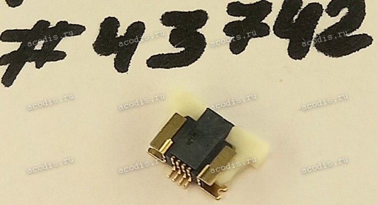 Разъём FFC FPC 4P 0.5 2H R/A SMT (Asus p/n: 12018-00083500) ACES 50541-00401-002