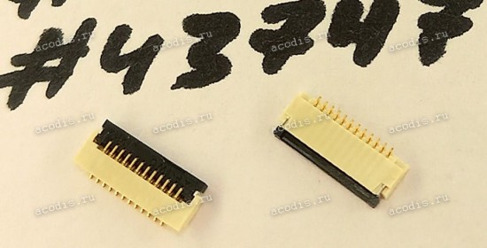 Разъём FFC FPC 12P 0.5MM R/A SMT (Asus p/n: 12018-00102700) P-TWO 196294-12041-3