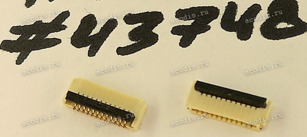 Разъём FFC FPC 12P 0.5MM 1.0H R/A SMT (Asus p/n: 12018-00103300) ENTERY 6718K-Y12N-00L