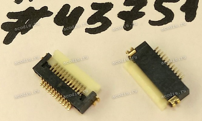 Разъём FFC FPC 12P 0.5MM R/A SMT (Asus p/n: 12018-00100500) ACES 50506-01201-001