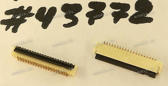 Разъём FFC FPC 20P 0.5MM R/A SMT (Asus p/n: 12018-00220300) ACES 51536-02001-001
