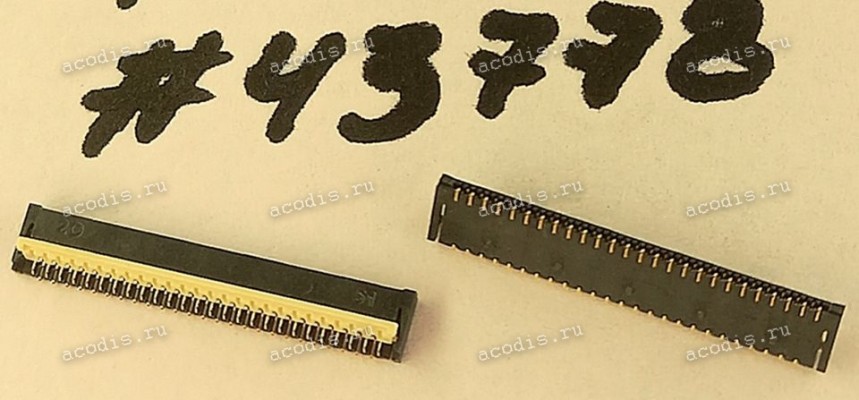 Разъём FFC FPC 51P,0.3MM,R/A(B),SMT (Asus p/n: 12018-00310200) P-TWO 196439-51041-3
