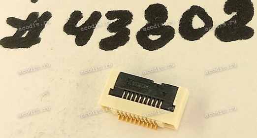 Разъём FFC FPC 10P 0.5 1R FR(P0.5,H1.8) SMT (Asus p/n: 12018-01000800) QCI DFFC10FR102