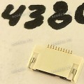 Разъём FFC FPC 10P 0.5 1R FR(P0.5,H1.8) SMT (Asus p/n: 12018-01000800) QCI DFFC10FR102