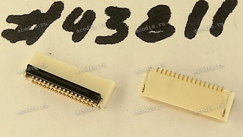 Разъём FFC FPC 16P 1.98H SMT (Asus p/n: 12018-01110400) INVENTEC 6012B0913701