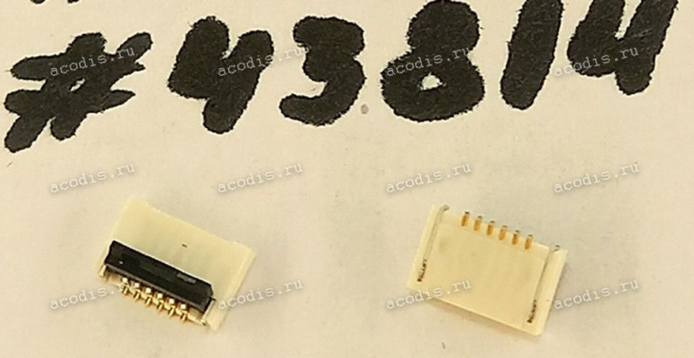 Разъём FFC FPC 6P 1.0H 0.5MM R/A SMT (Asus p/n: 12018-00161700) ACES 50696-0060M-002