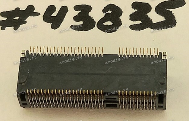 Разъём M2 NGFF KEY-E 75P 0.5 6.4H STD (Asus p/n: 12003-00160000) ARGOSY NASE0-S6701-TS64A