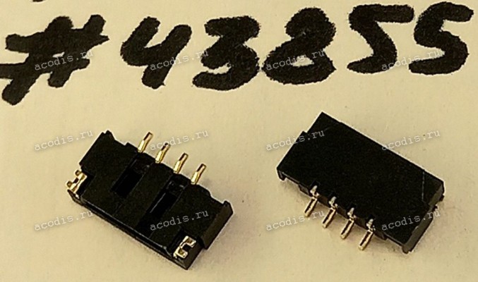 Разъём WtoB CON 4P 1.25MM R/A SMT (Asus p/n: 12017-00071600) ACES 50281-00401-001