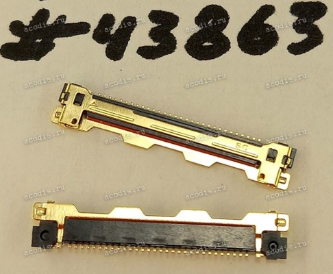 Разъём WtoB CON 30P 0.5MM 1.0H RA SMT (Asus p/n: 12017-00141200) STARCONN 300E30-0010RA-G3