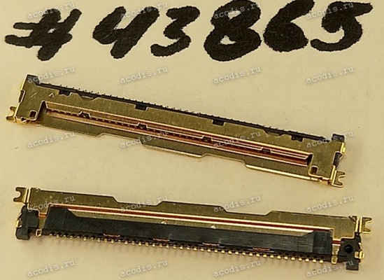 Разъём WtoB CON 40P 0.5MM 1.0H RA SMT (Asus p/n: 12017-00181200) ACES 51473-0400M-001