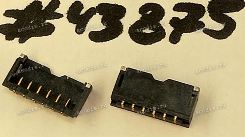 Разъём WtoB CON 6P 1.2 1.45H R/A SMT (Asus p/n: 12017-00650100) TARNG YU TU1202WNV-060001H16