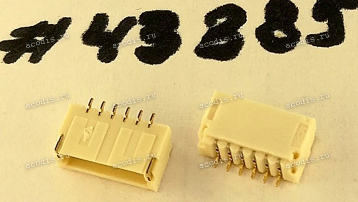 Разъём WtoB CON 6P 1.0mm R/A SMT (Asus p/n: 12G171010063) ACES 87213-0600G <G>