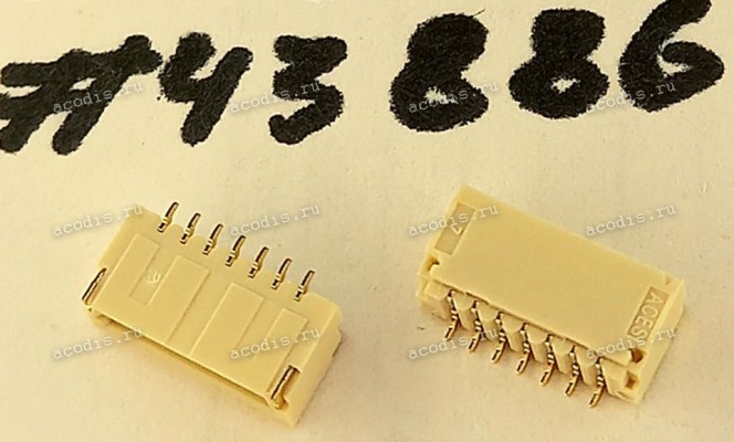 Разъём WtoB CON 7P 1.0mm R/A SMT (Asus p/n: 12G171010074) ACES 87213-0700G <G>