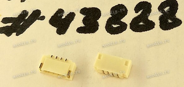 Разъём WtoB CON 4P 0.8mm R/A SMT (Asus p/n: 12G171030040) ACES 88460-0401