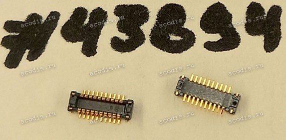 Разъём BtoB CON 20P 0.4mm,M S/T SMT (Asus p/n: 12G160H00208) PANASONIC AXT620124