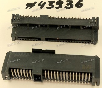 Разъём SATA CON 22P 3.9H RA DIP 1.27MM (Asus p/n: 12015-00420000) PEGA 1224-01EH000