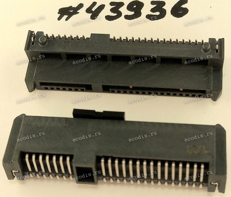 Разъём SATA CON 22P 3.9H RA DIP 1.27MM (Asus p/n: 12015-00420000) PEGA 1224-01EH000