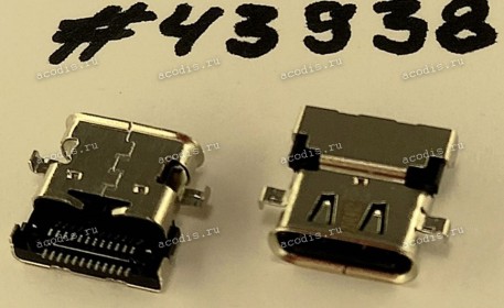 Разъём USB3.1C CON 24P 2R FR(H1.59) SMD (Asus p/n: 12013-00102000) QCI DFHS24FR762