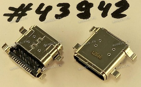 Разъём USB3.1 CON TYPE C 24P 0CH SUNK (Asus p/n: 12013-00171000) ACON NDR20-AK5V21